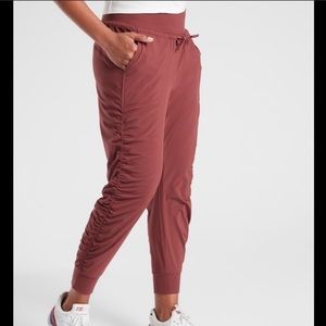 Athleta Attitude Lined Pants in Maple Red